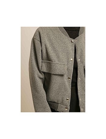 Ulivia bomberjack met wollen look