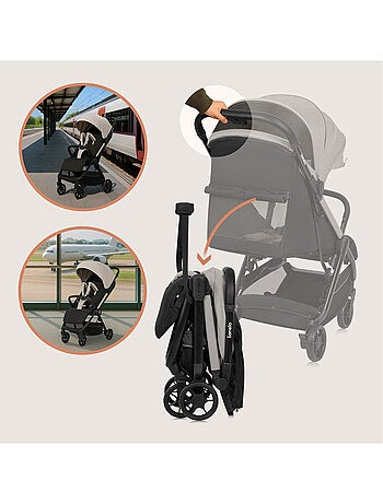 Ultracompacte LIONELO Julie Air buggy – Geschikt voor het vliegtuig – Lichtgewicht – Snel opvouwbaar