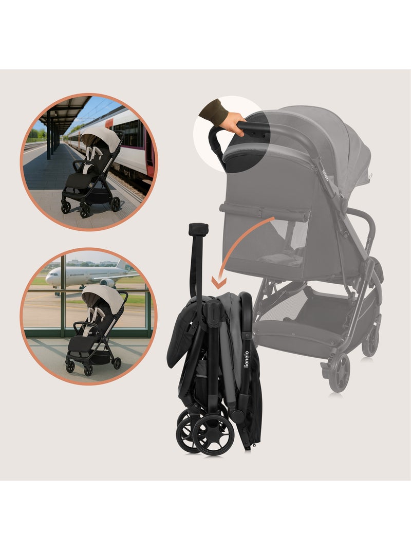 Ultracompacte LIONELO Julie Air buggy – Geschikt voor het vliegtuig – Lichtgewicht – Snel opvouwbaar Grijs - Kiabi