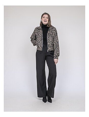 Umadie korte jas met luipaardprint