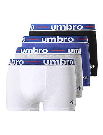Umbro class1 boxershorts heren - 4-pack wit/blauw/zwart
