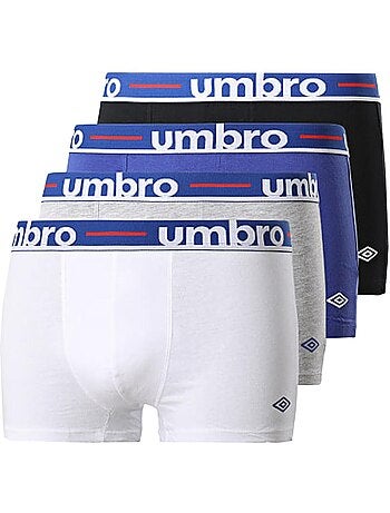 Umbro class1 boxershorts heren - 4-pack wit/blauw/zwart