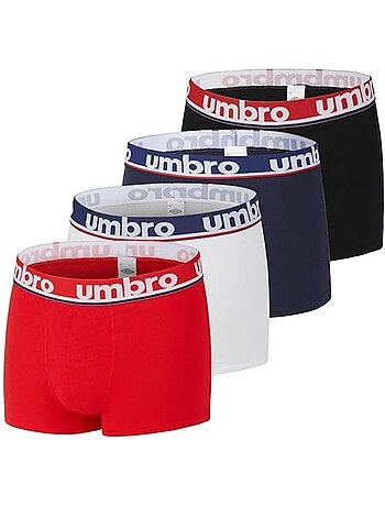 Umbro class1 boxershorts heren - 4-pack zwart/rood/blauw