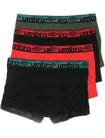 Umbro CLASS9 Boxershorts Heren - 3-pack Zwart/Kaki/Rood