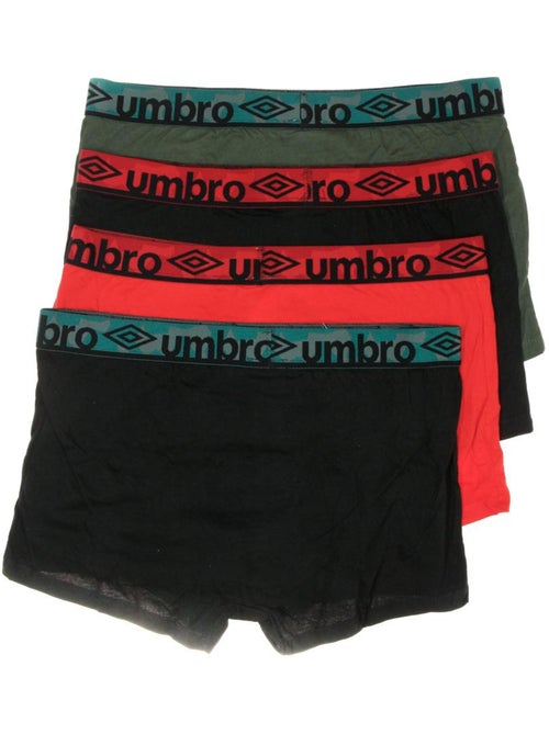 Umbro CLASS9 Boxershorts Heren - 3-pack Zwart/Kaki/Rood - Kiabi