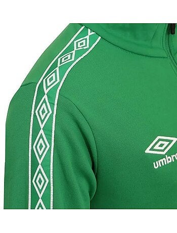 Umbro diam jongens vest met rits groen 647770