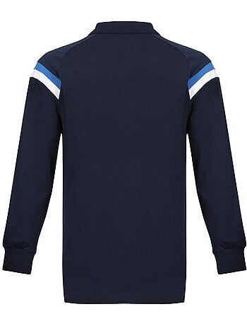 Umbro fan heren polo lange mouwen marineblauw