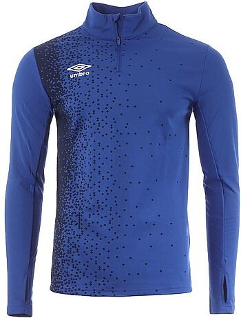 Umbro heren halve rits sweater blauw 570330