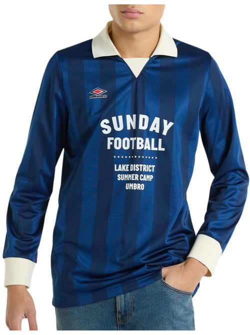 Umbro Heren Polo met Lange Mouwen - Blauw - Ideaal voor Voetbal en Vrije Tijd - Kiabi Umbro Heren Polo met Lange Mouwen - Blauw - Ideaal voor Voetbal en Vrije Tijd - Kiabi