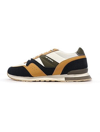 Umbro heren sneakers zwart/wit/camel 973590