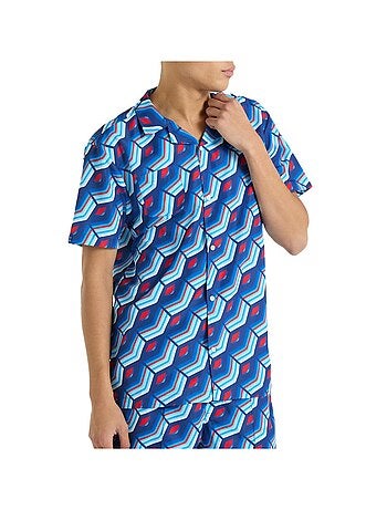 Umbro herenoverhemd met print - koningsblauw