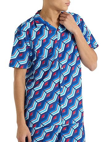 Umbro herenoverhemd met print - koningsblauw
