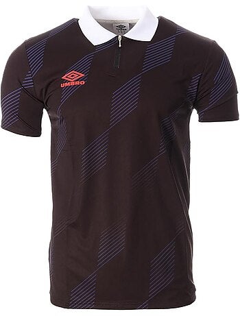 Umbro king polo voor heren - zwart/blauw