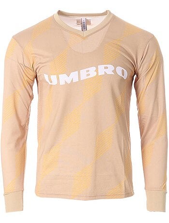 Umbro pitch crew heren sport t-shirt beige
