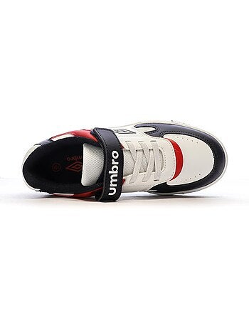 Umbro Travys Jongens Sneakers Wit/Rood/Marine