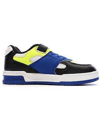 Umbro travys jongens sneakers zwart/blauw/geel