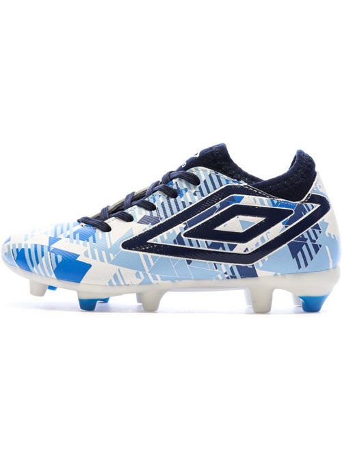 Umbro Voetbalschoenen Jongens Blauw/Wit voor Stevige Grond (FG) - Kiabi Umbro Voetbalschoenen Jongens Blauw/Wit voor Stevige Grond (FG) - Kiabi