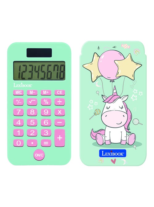Unicorn 8 digits pocket rekenmachine met bescherming hoes - Kiabi Unicorn 8 digits pocket rekenmachine met bescherming hoes - Kiabi