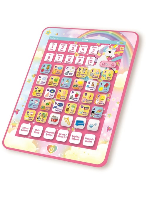 Unicorn tweetalige educatieve tablet om letters en cijfers te leren in het frans en engels - Kiabi Unicorn tweetalige educatieve tablet om letters en cijfers te leren in het frans en engels - Kiabi