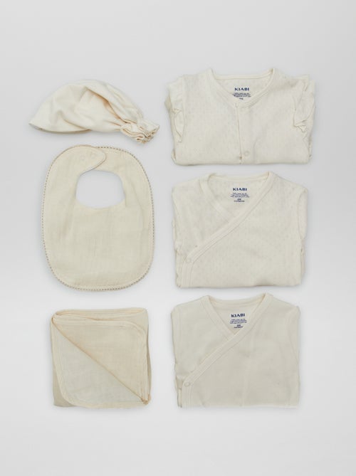 Uniseks geboortebox 'New born in the family' - 6 stuks - Kiabi