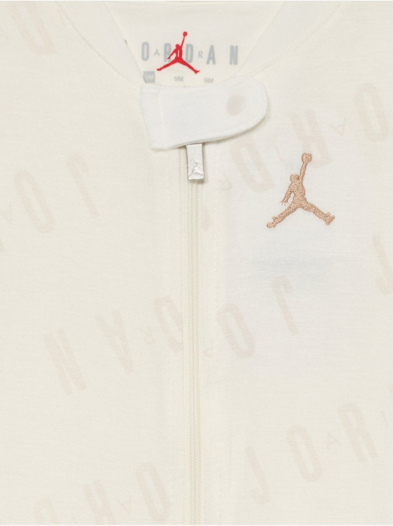 Unisex Bubble-pyjama met voetjes - Jordan Crème - Kiabi