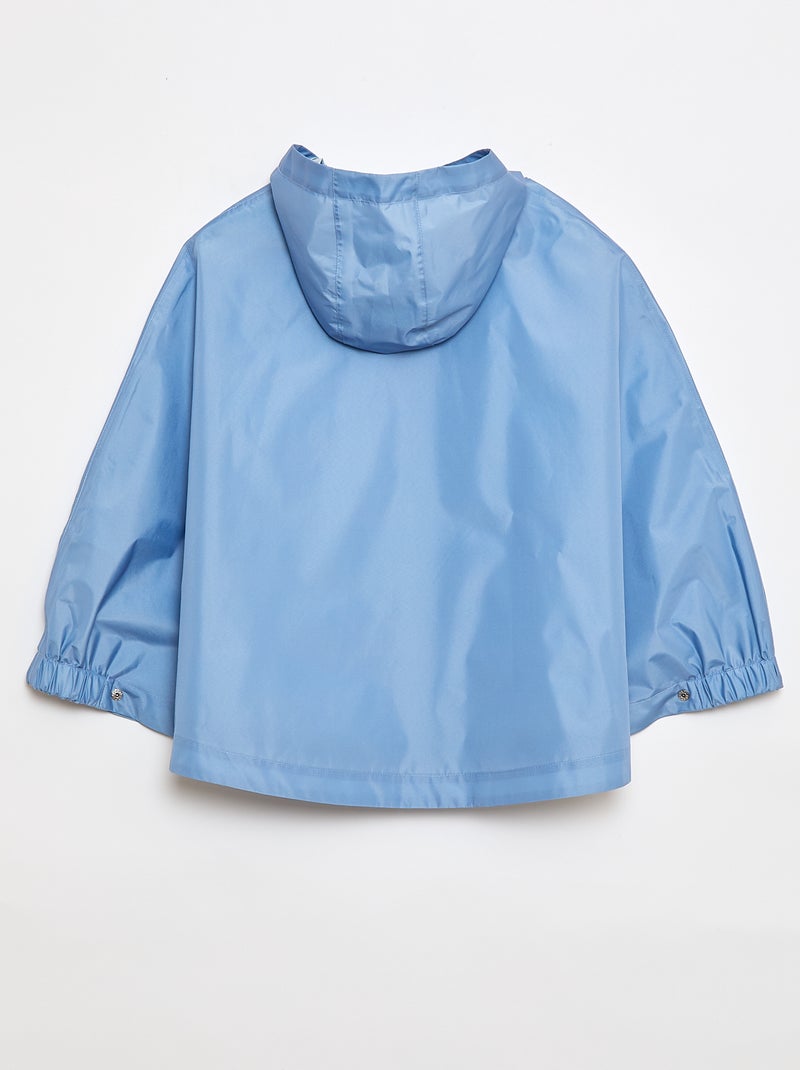 Unisex capuchonponcho - gemakkelijk aan te trekken collectie Blauw - Kiabi