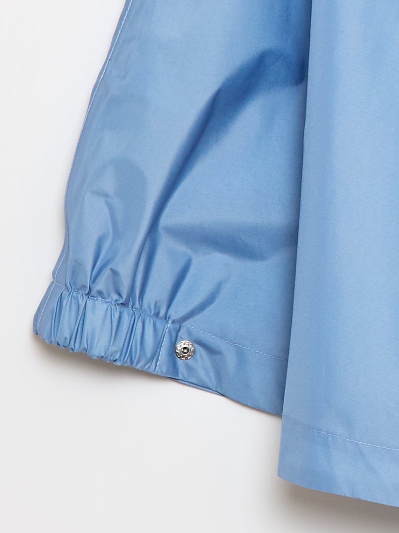 Unisex capuchonponcho - gemakkelijk aan te trekken collectie Blauw - Kiabi