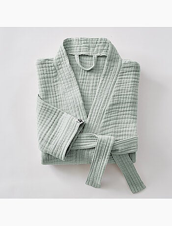 Unisex kimono-badjas van viervoudig katoengaas 220 g/m²