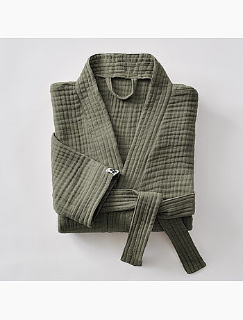 Unisex kimono-badjas van viervoudig katoengaas 220 g/m²