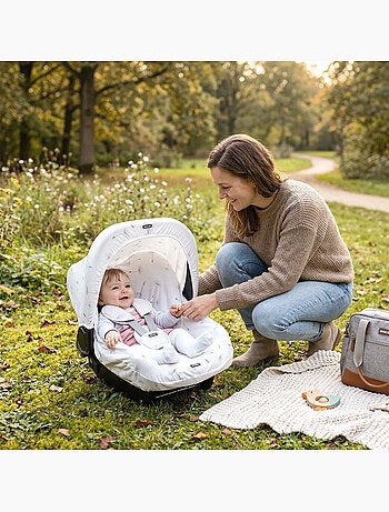 Universeel zonnescherm voor kinderwagen en autostoel