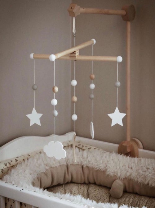 Universele houten armsteun - babybed, wit - Kiabi Universele houten armsteun - babybed, wit - Kiabi