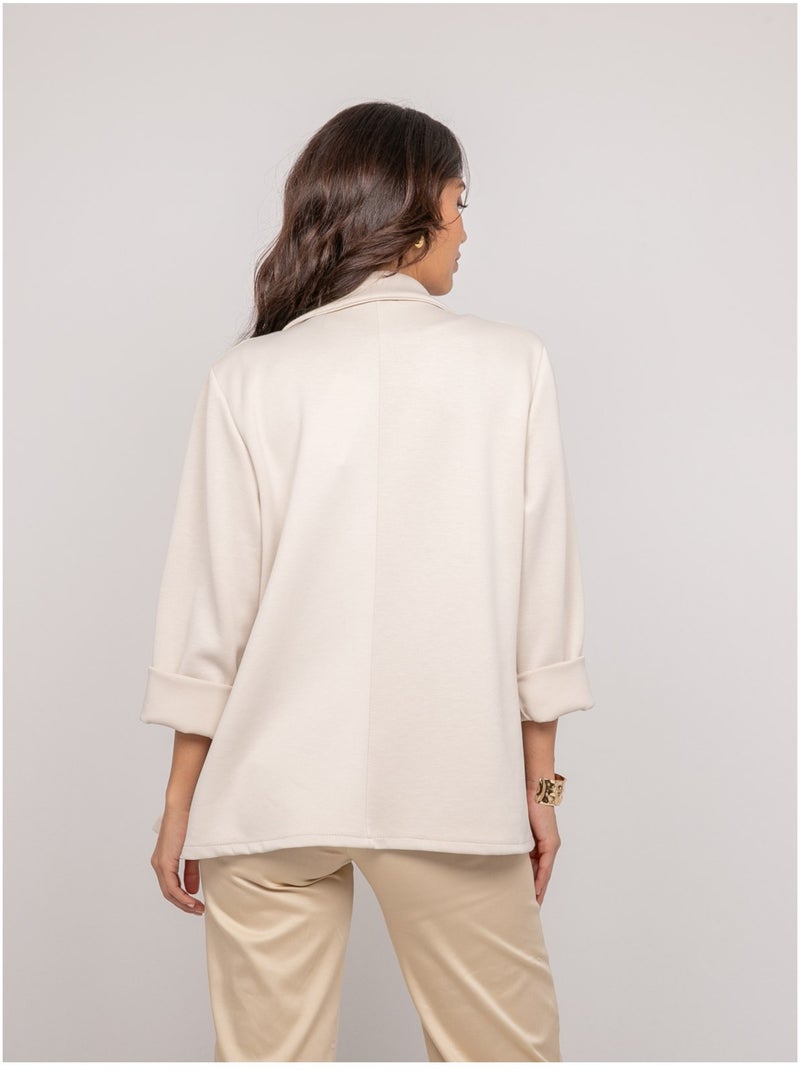 UNORA fleece blazer Beige - Kiabi