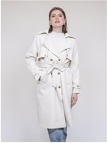 UNZILE lange trenchcoat