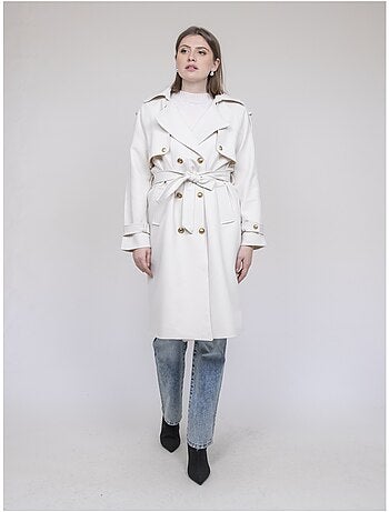 UNZILE lange trenchcoat