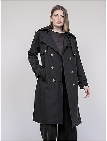 UNZILE lange trenchcoat