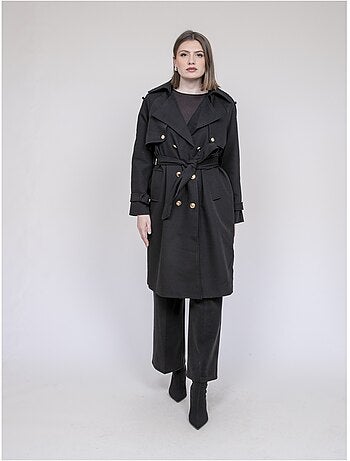 UNZILE lange trenchcoat