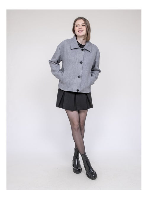 Uparlie korte jas met wollen look - Kiabi Uparlie korte jas met wollen look - Kiabi