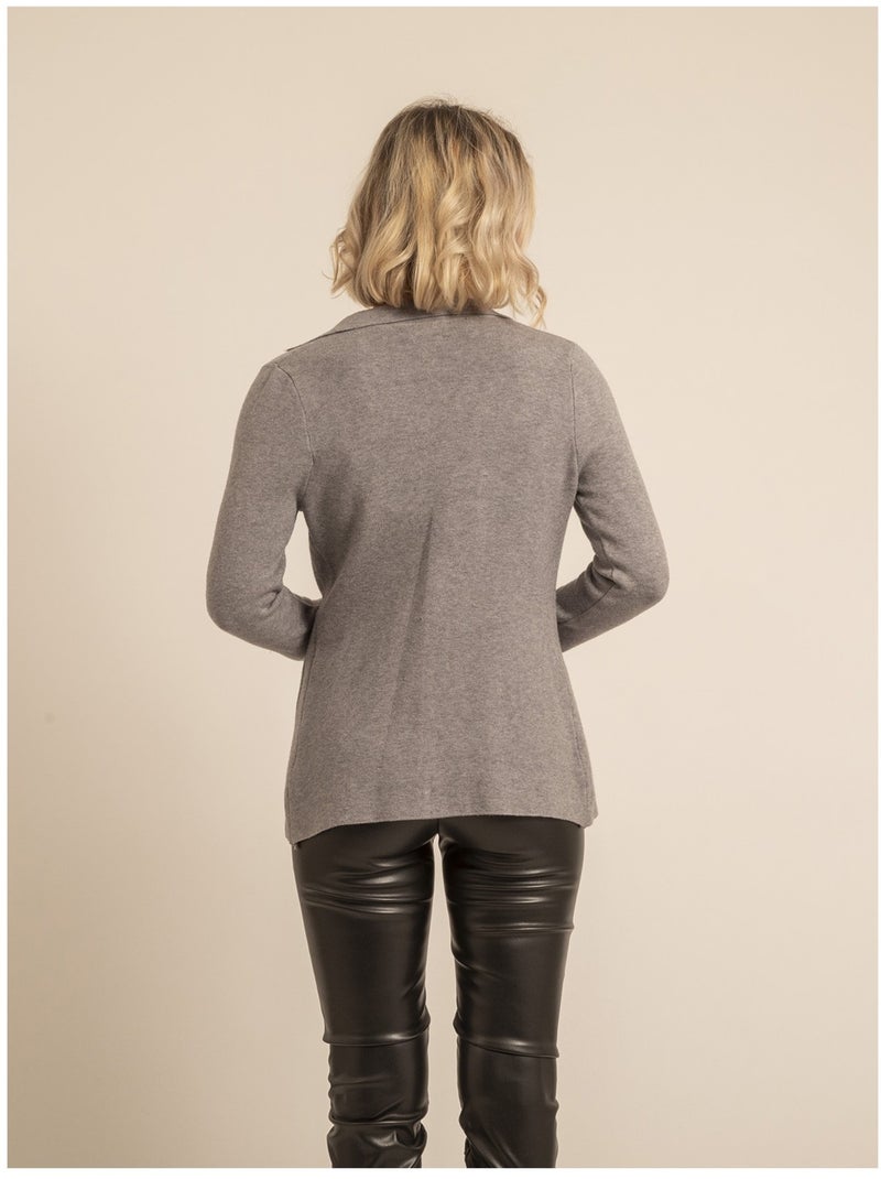 UPLANA gebreide blazer Grijs - Kiabi
