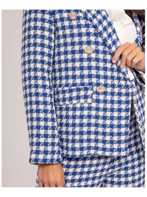 URIELLE pied-de-poule blazer - Kiabi URIELLE pied-de-poule blazer - Kiabi