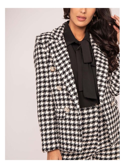 URIELLE pied-de-poule blazer - Kiabi URIELLE pied-de-poule blazer - Kiabi