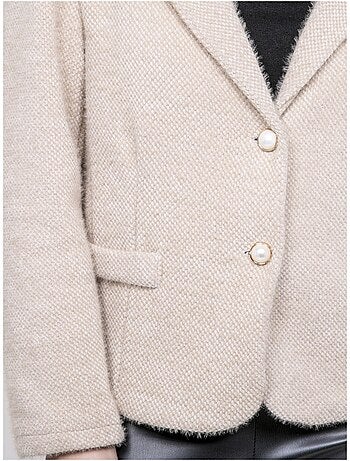 URTA blazer met textuur