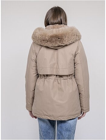 USMAR parka met capuchon en imitatiebont
