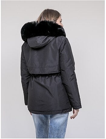 USMAR parka met capuchon en imitatiebont