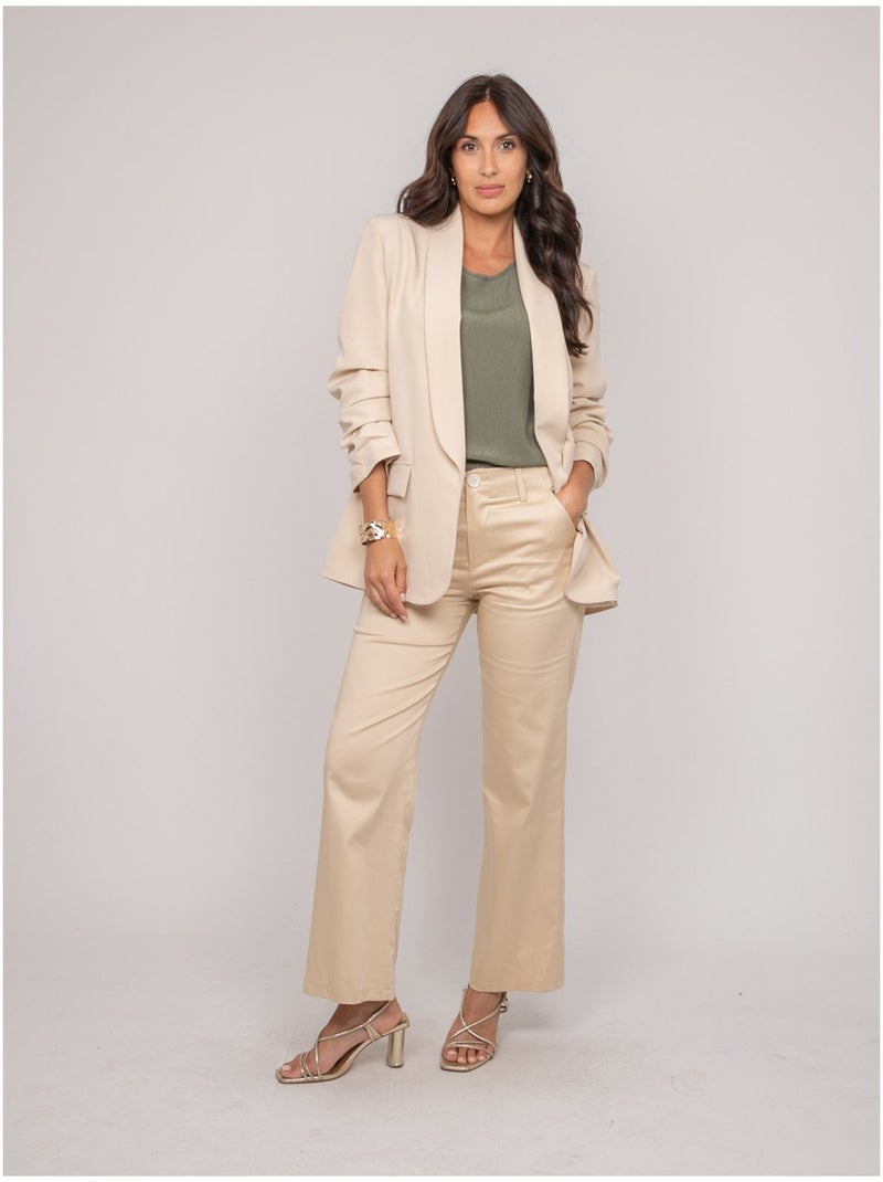 USTENA Blazer Beige - Kiabi