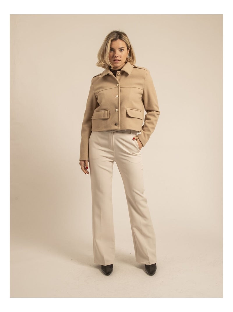 Utena korte jas Beige - Kiabi