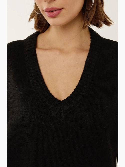 V-hals cropped trui vest hiccup - Kiabi