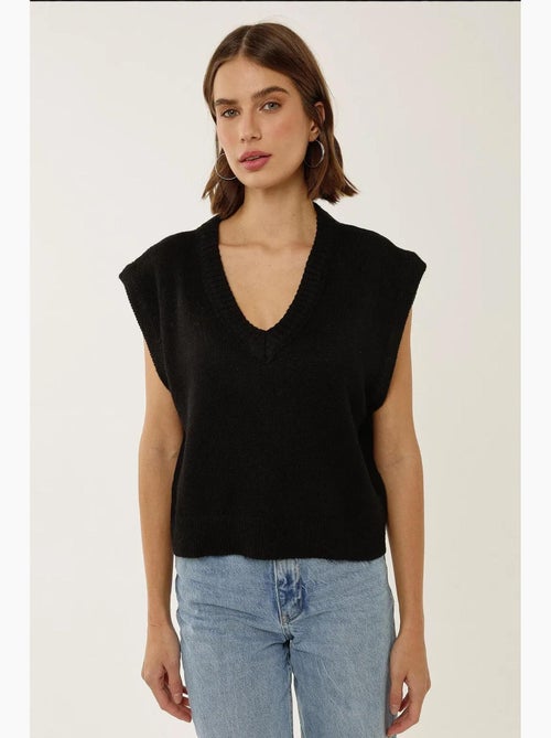 V-hals cropped trui vest hiccup - Kiabi