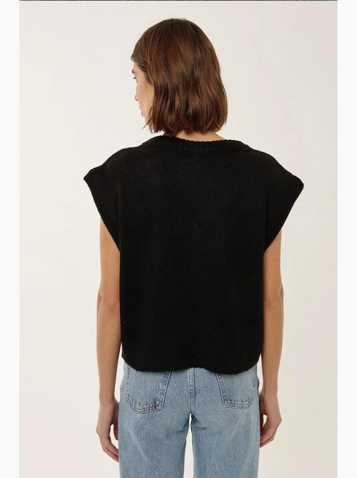 V-hals cropped trui vest hiccup - Kiabi