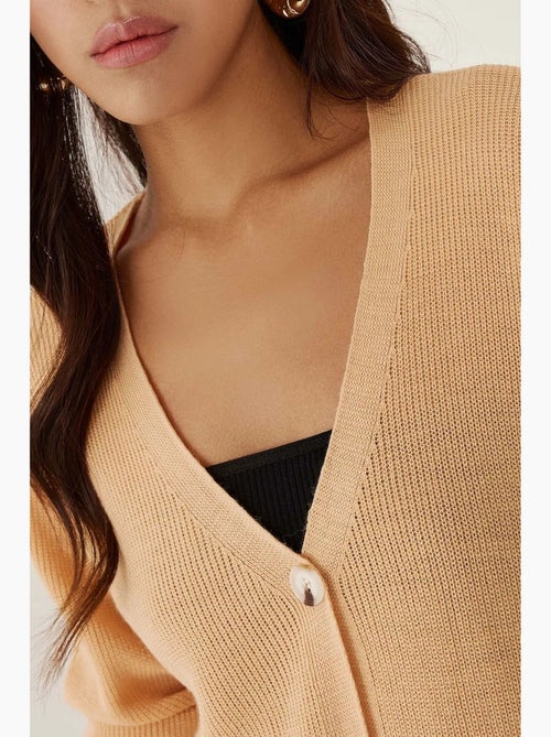 V-hals geknoopt vest hiccup - Kiabi V-hals geknoopt vest hiccup - Kiabi