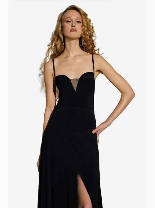 V-hals maxi-jurk met split hiccup - Kiabi V-hals maxi-jurk met split hiccup - Kiabi